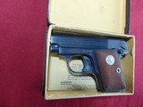 SOLD -- COLT 1908 VEST POCKET 25ACP SEMI AUTO PISTOL - MINTY WITH BOX MADE MADE 1934 - 10 of 12