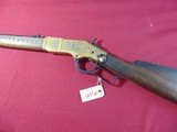 A. UBERTI INDIAN ENGRAVED BRASS FRAME 1866 LEVER ACTION CARBINE 44-40 - 4 of 24