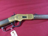 A. UBERTI INDIAN ENGRAVED BRASS FRAME 1866 LEVER ACTION CARBINE 44-40 - 10 of 24