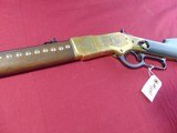 A. UBERTI INDIAN ENGRAVED BRASS FRAME 1866 LEVER ACTION CARBINE 44-40 - 6 of 24
