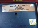 SALE PENDING JOE-- GLOCK 17 OPERATION DESERT STORM 1 OF 1000 COMMEMORATIVE SEMI AUTO PISTOL WITH DISPLAY - 7 of 21