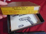 COLT MODEL MK IV SERIES 70 GOVERNMENT MODEL MADE IN 1971 W/ BOX 1911 - 18 of 19
