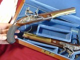 SOLD LARRY- ALEXANDER HAMILTON - AARON BURR .54 CALIBER FLINTLOCK DUELING PISTOLS WITH CASE - 5 of 15