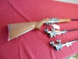 sale pending-- THOMPSON CENTER MODEL 83 ARISTOCRAT SINGLE SHOT RIFLE . SET TRIGGER , 3 BARRELS - 2 of 21