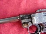 GERMAN MILITARY 1937 MAUSER S/42 WWII P08 LUGER SEMI AUTO PISTOL 9MM - 6 of 23
