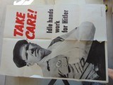 ORIGINAL 1942 U.S. MILITARY POSTER HITLER - 1 of 3