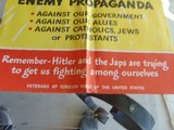 ORIGINAL WWII ORIGINAL MILITARY POSTER JAPANESE & NAZI PROPAGANDA - 4 of 4