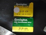 REMINGTON 32-20 WIN AMMO 32 WCF - TWO BOXES 100 ROUNDS - 2 of 2