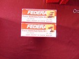 2 BOXES - FEDERAL 7MM REMINGTON MAGNUM AMMO 150 GRAIN SOFT POINT HI- SHOCK BULLET 40 ROUNDS - 1 of 4