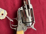 COLT SINGLE ACTION ARMY REVOLVER 38-40 W.C.F. 1ST GEN MADE 1924 IVORY GRIPS - 12 of 19