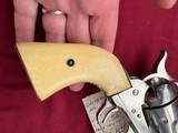 COLT SINGLE ACTION ARMY REVOLVER 38-40 W.C.F. 1ST GEN MADE 1924 IVORY GRIPS - 6 of 19
