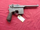 MAUSER C96 BROOMHANDLE SEMI AUTO PISTOL 7.63MM WITH WOOD STOCK - 3 of 25
