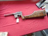 MAUSER C96 BROOMHANDLE SEMI AUTO PISTOL 7.63MM WITH WOOD STOCK - 1 of 25