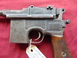 MAUSER C96 BROOMHANDLE SEMI AUTO PISTOL 7.63MM WITH WOOD STOCK - 9 of 25