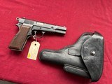 BELGIUM BROWNING HIGH POWER SEMI AUTO PISTOL 9MM WITH HOLSTER MADE 1952 - 2 of 21