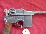 GERMAN MAUSER C96 BROOMHANDLE SEMI AUTO PISTOL 7.63mm - 4 of 25