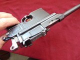 GERMAN MAUSER C96 BROOMHANDLE SEMI AUTO PISTOL 7.63mm - 21 of 25