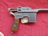 GERMAN MAUSER C96 BROOMHANDLE SEMI AUTO PISTOL 7.63mm - 23 of 25
