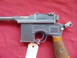 GERMAN MAUSER C96 BROOMHANDLE SEMI AUTO PISTOL 7.63mm - 22 of 25