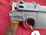 GERMAN MAUSER C96 BROOMHANDLE SEMI AUTO PISTOL 7.63mm - 2 of 25