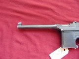 GERMAN MAUSER C96 BROOMHANDLE SEMI AUTO PISTOL 7.63mm - 12 of 25