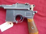 GERMAN MAUSER C96 BROOMHANDLE SEMI AUTO PISTOL 7.63mm - 10 of 25