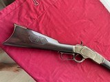 SALE PENDING --WINCHESTER MODEL 1873 LEVER ACTION RIFLE 22 SHORT - MADE IN 1887 - 4 of 24