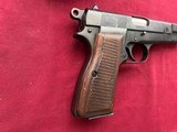 BELGIUM BROWNING HIGH POWER 9MM SEMI AUTO PISTOL W/ POLICE HOLSTER - 7 of 17
