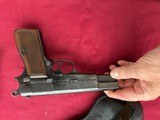 BELGIUM BROWNING HIGH POWER 9MM SEMI AUTO PISTOL W/ POLICE HOLSTER - 5 of 17