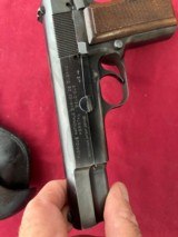 BELGIUM BROWNING HIGH POWER 9MM SEMI AUTO PISTOL W/ POLICE HOLSTER - 8 of 17