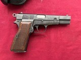 BELGIUM BROWNING HIGH POWER 9MM SEMI AUTO PISTOL W/ POLICE HOLSTER - 6 of 17