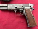BELGIUM BROWNING HIGH POWER 9MM SEMI AUTO PISTOL W/ POLICE HOLSTER - 3 of 17