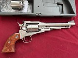 sale pending - james- RUGER STAINLESS OLD ARMY REVOLVER 45 CALIBER , COMES WITH 45LC CYLINDER - 3 of 21