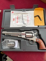 sale pending - james- RUGER STAINLESS OLD ARMY REVOLVER 45 CALIBER , COMES WITH 45LC CYLINDER - 4 of 21