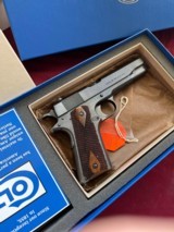 COLT WWI1911 GOVERNMENT MODEL U.S. ARMY SEMI AUTO PISTOL 45ACP " CARBONIA BLUE FINISH " - 3 of 17