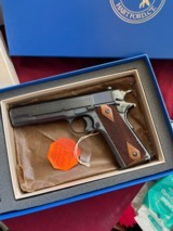 COLT WWI1911 GOVERNMENT MODEL U.S. ARMY SEMI AUTO PISTOL 45ACP " CARBONIA BLUE FINISH " - 1 of 17