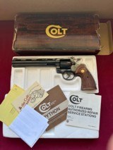 sale pending - william COLT PYTHON REVOLVER WITH BOX 8" BARREL MADE 1981- EXCELLENT - 6 of 13