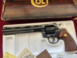 sale pending - william COLT PYTHON REVOLVER WITH BOX 8" BARREL MADE 1981- EXCELLENT - 2 of 13