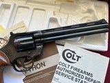 sale pending - william COLT PYTHON REVOLVER WITH BOX 8" BARREL MADE 1981- EXCELLENT - 5 of 13
