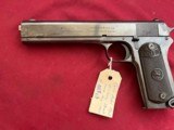 SALE PENDING - TROY-COLT 1902 SEMI AUTO MILITARY PISTOL 38 RIMLESSMADE IN 1918