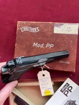 sale pending -john-GERMAN WALTHER MODEL PP SEMI AUTO PISTOL 32ACP WITH BOX - 5 of 14