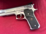 soldSMITH & WESSON MODEL 645 SEMI AUTO STAINLESS PISTOL 45ACP W/ BOX - 6 of 12
