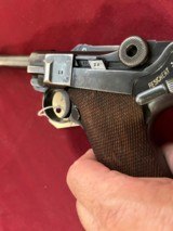 GERMAN S/42 NAZI P08 LUGER SEMI AUTO PISTOL 9MM 1938 DATED - 11 of 23