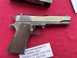 COLT GOVERNMENT MODEL 1911 SEMI AUTO PISTOL 45 ACP WITH BOX - 10 of 21