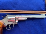 Sale pending-michael -SMITH & WESSON MODEL 57 NO DASH REVOLVER 41 MAGNUM NICKEL 8 3/8
