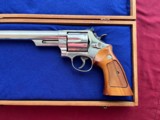Sale pending-michael -SMITH & WESSON MODEL 57 NO DASH REVOLVER 41 MAGNUM NICKEL 8 3/8