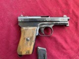 WARTIME MAUSER MODEL 1910 SEMI AUTO PISTOL 25ACP - 1 of 9