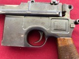 MAUSER C96 BROOMHANDLE SEMI AUTO PISTOL WITH STOCK 7.63mm - 10 of 24