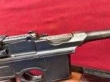 MAUSER C96 BROOMHANDLE SEMI AUTO PISTOL WITH STOCK 7.63mm - 9 of 24
