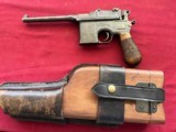 MAUSER C96 BROOMHANDLE SEMI AUTO PISTOL WITH STOCK 7.63mm - 4 of 24